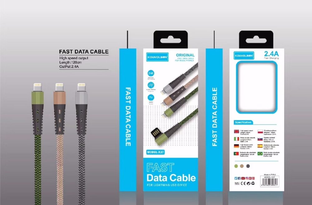 Καλώδιο φόρτισης & data - Lightning - Fast Charge - X27/5G - 1.2m - 880653 - Image 2