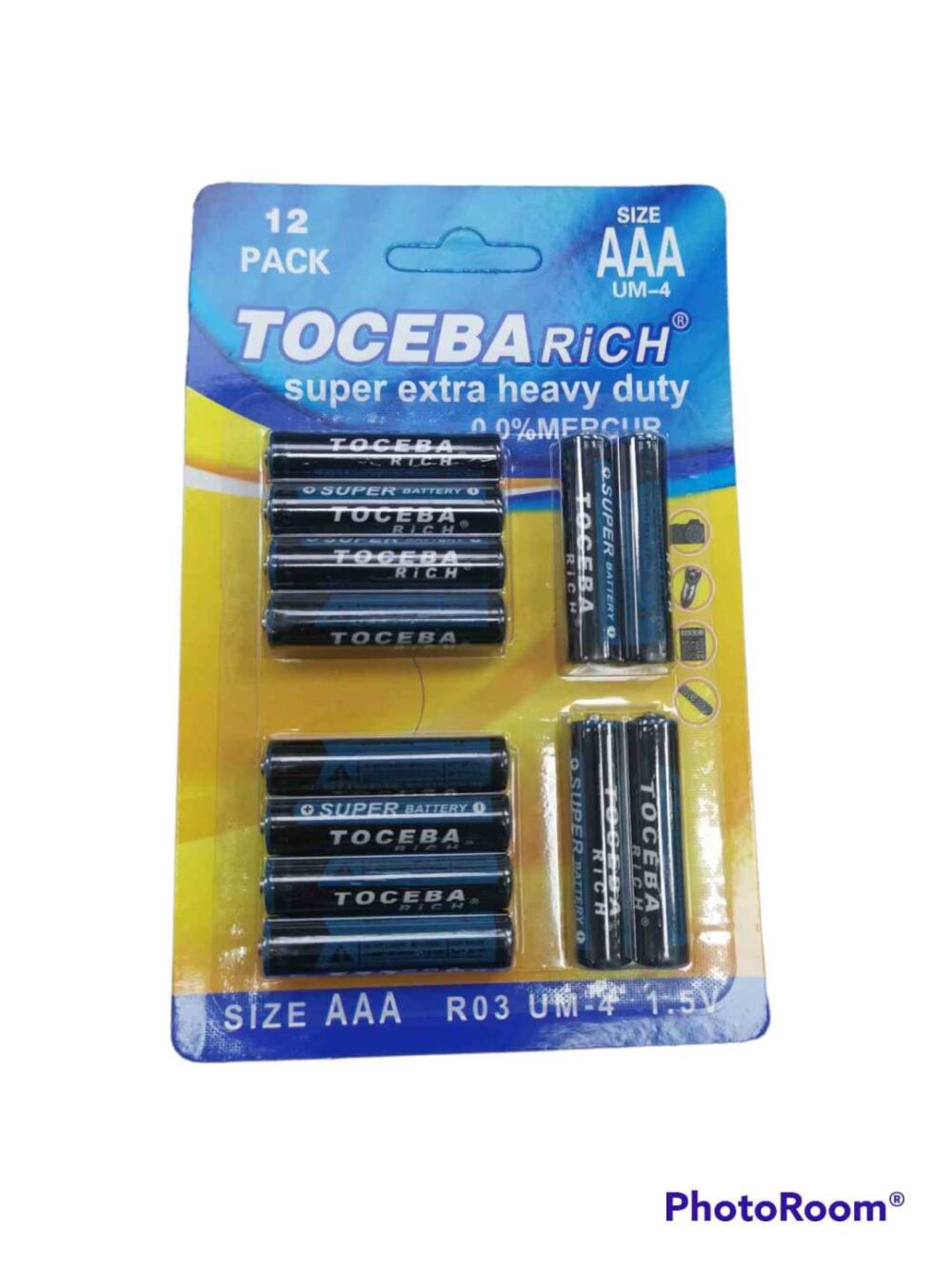 Μπαταρίες ΑΑΑ –  UM-4 – 1.5V - 12pcs – 400093 - Image 2