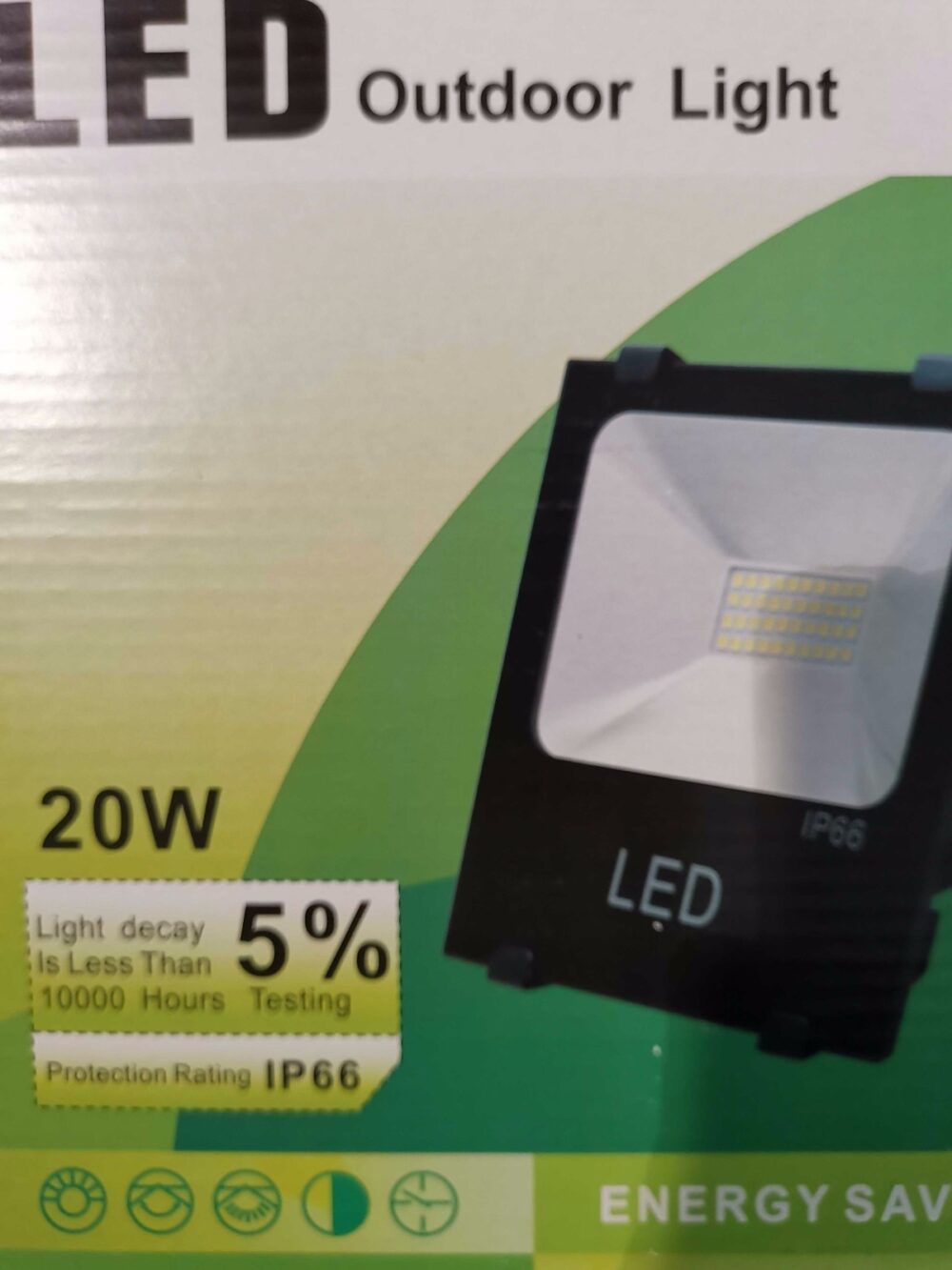 Προβολέας LED - 20W - 6000K - IP66 - 010202 - Image 2