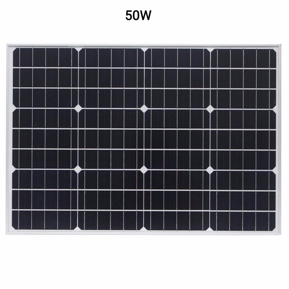 Μονοκρυσταλλικό ηλιακό πάνελ - Solar Panel - 50W - 676128 - Image 2