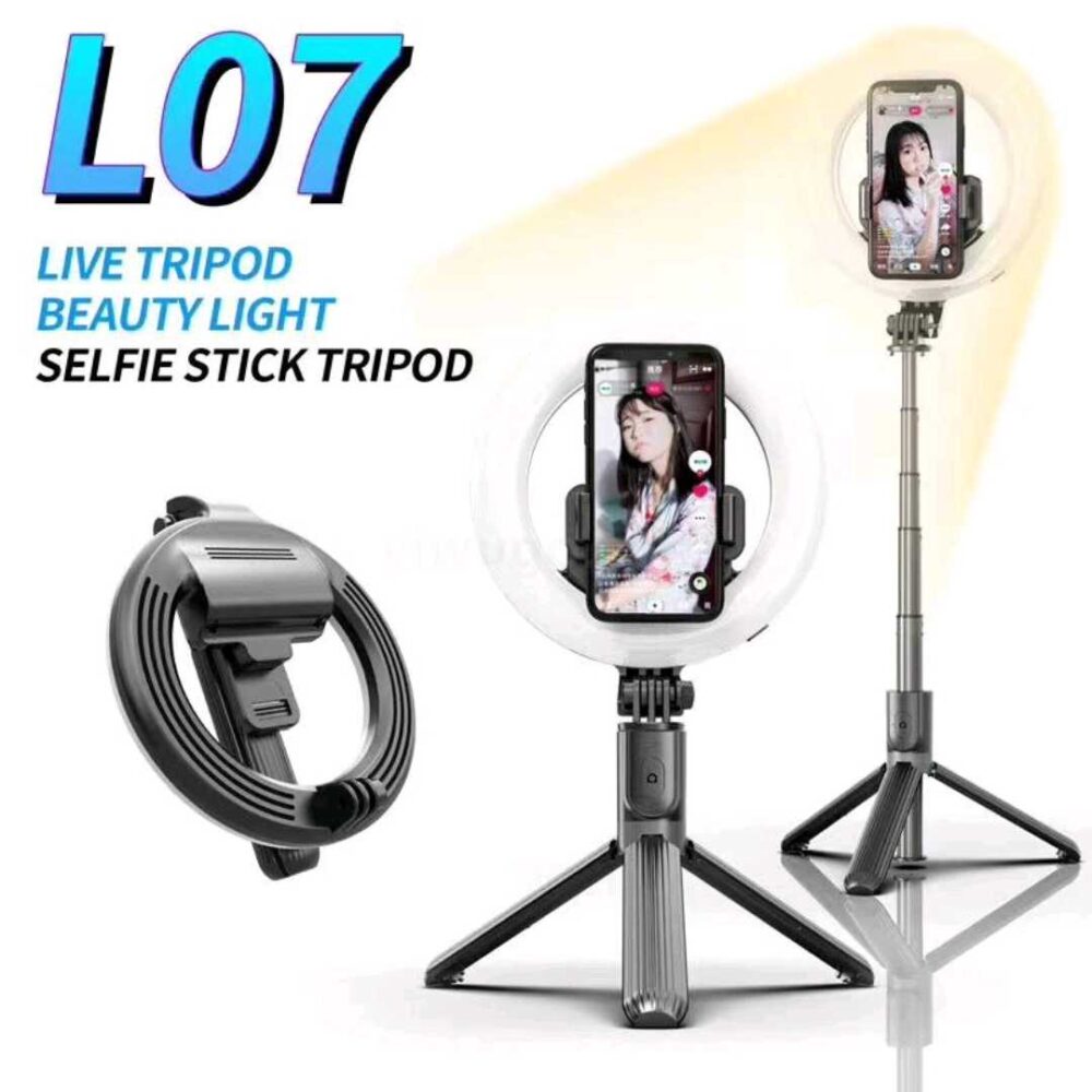 Selfie stick/stand τρίποδο με LED Ring Light - L07 - 532050 - Image 2