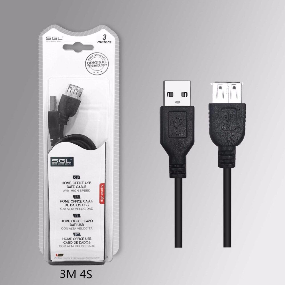 Καλώδιο USB Male/Female - 3m - 4S - 197536 - Image 2