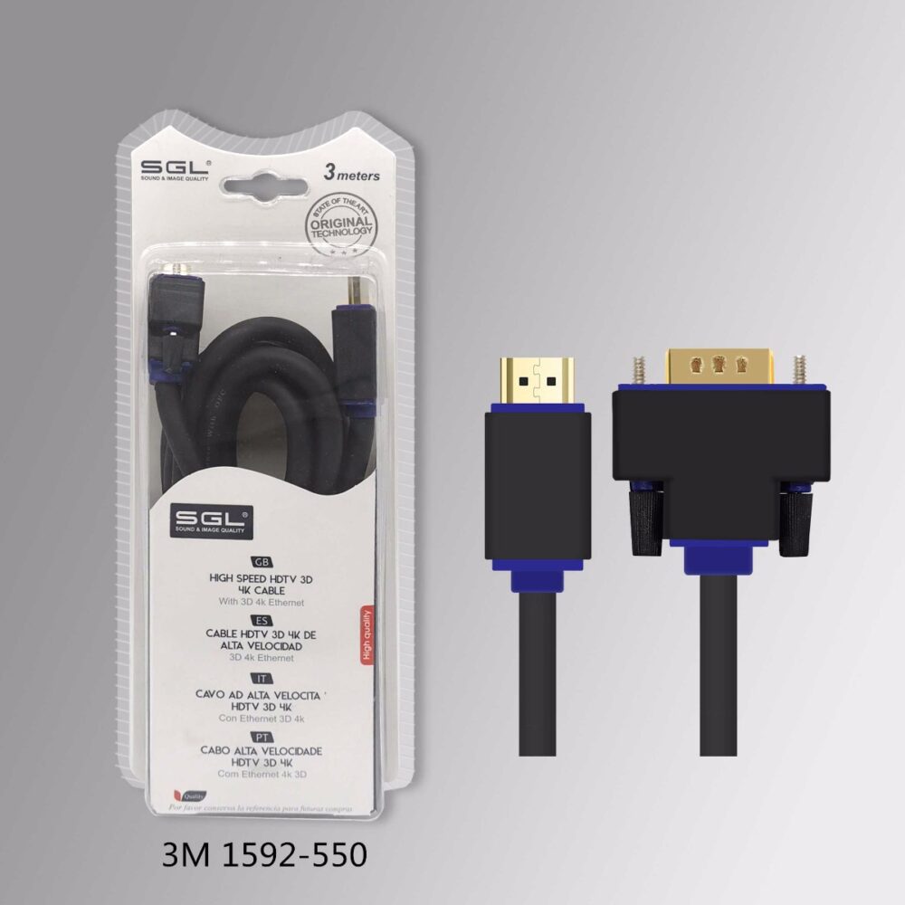 Καλώδιο HDMI σε VGA male - 3m - 200424 - Image 2