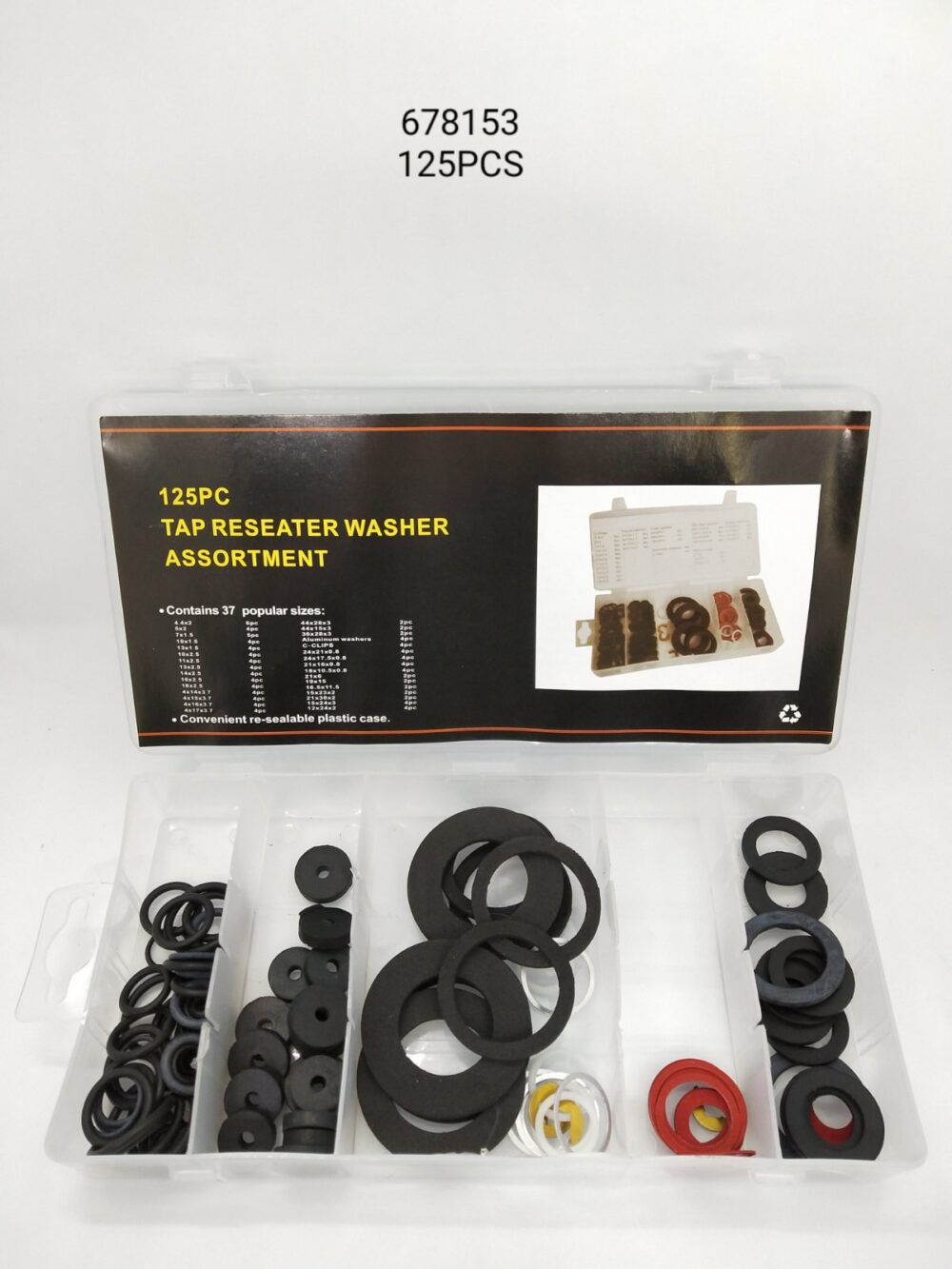 Σετ λαστιχένιες ροδέλες - Tap reseaters - 125pcs - 678153C - Image 3